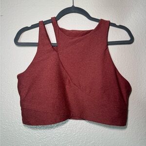 Asymmetrical Crop Tank Top sports bra